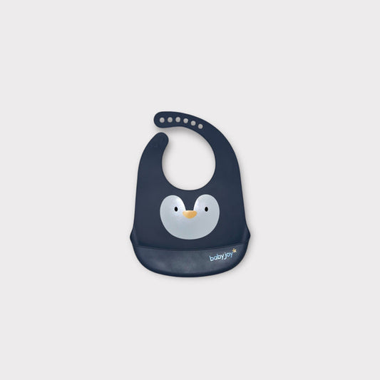 Animal Theme Silicone Bib with Catch Pocket – Mess-Free Mealtime for Babies image 0