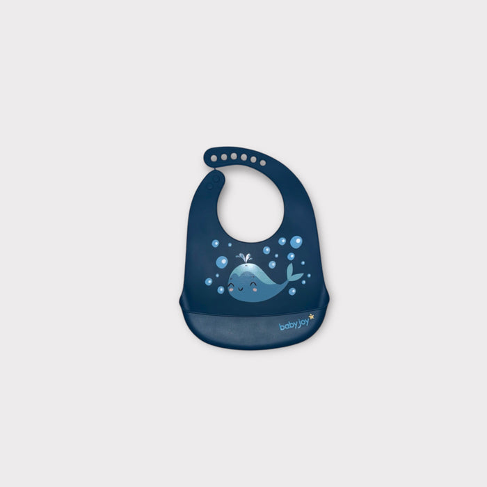 Animal Theme Silicone Bib with Catch Pocket – Mess-Free Mealtime for Babies image 1