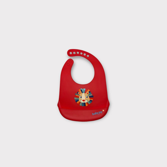 Animal Theme Silicone Bib with Catch Pocket – Mess-Free Mealtime for Babies image 3