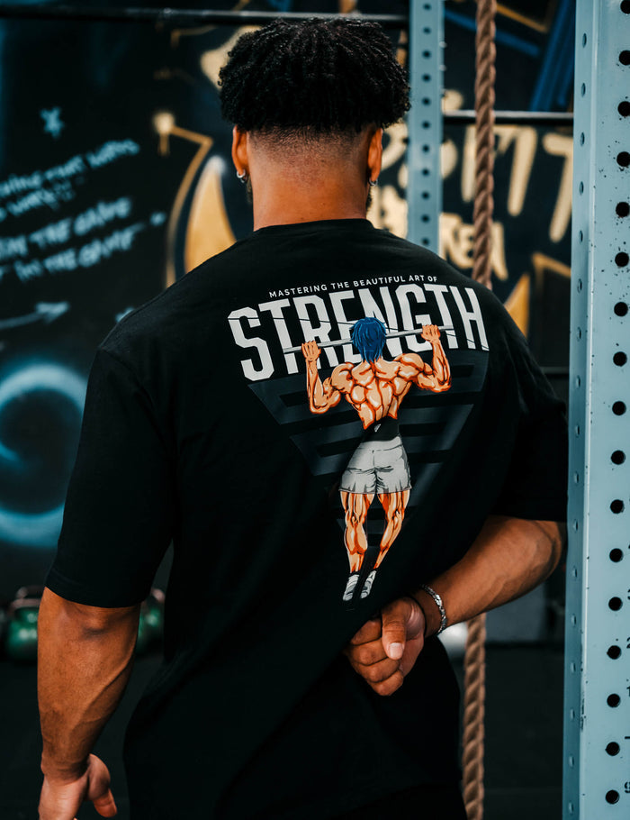 Anime Oversized T-Shirt Strength