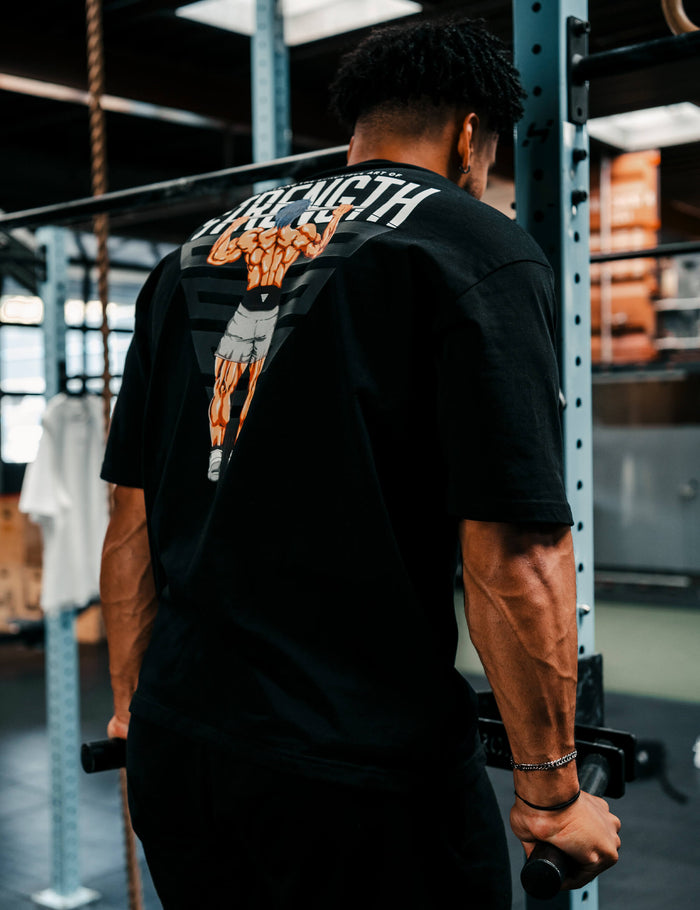 Anime Oversized T-Shirt Strength