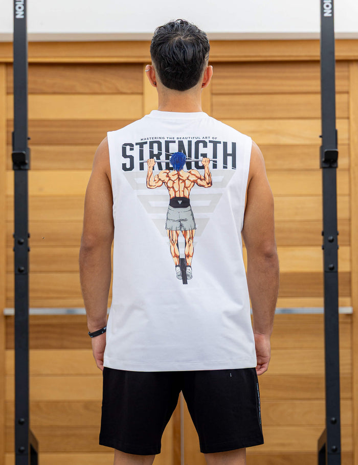 Anime Oversized Tank Top Strength