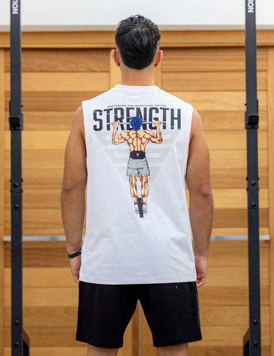 Anime Oversized Tank Top Strength