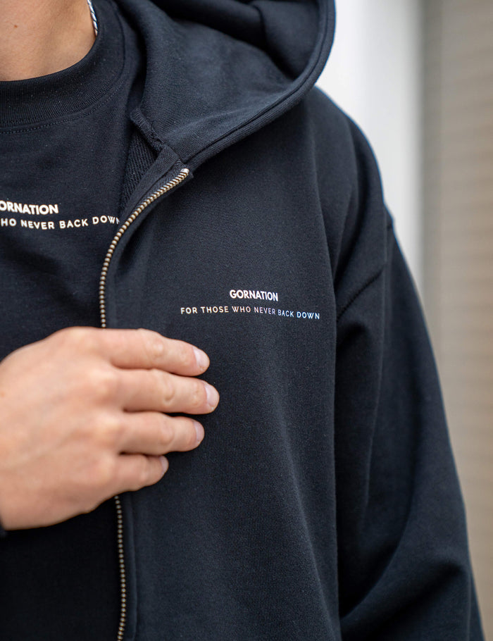Anime Oversized Zip Jacket Control