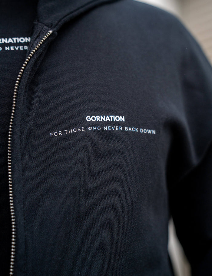 Anime Oversized Zip Jacket Strength