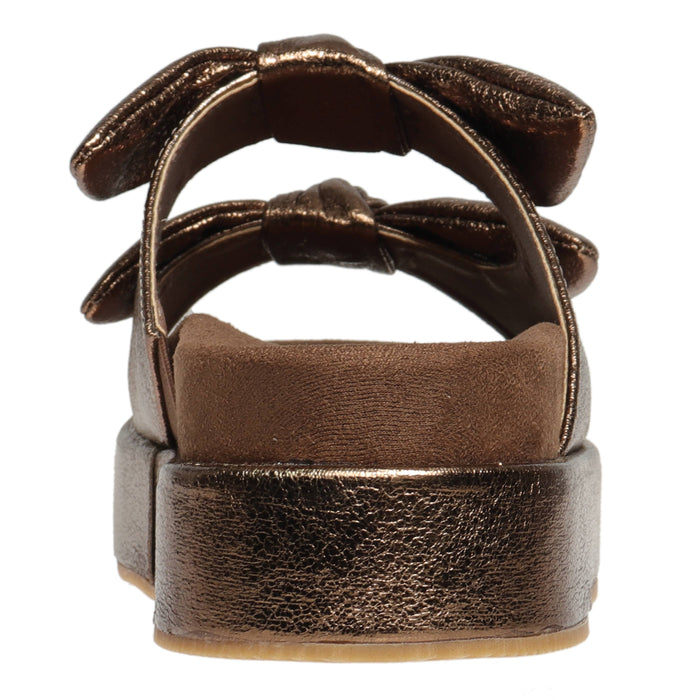 Ariel Bronze Bow Sandals