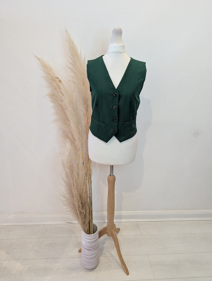 Arlequin Green Waistcoat S