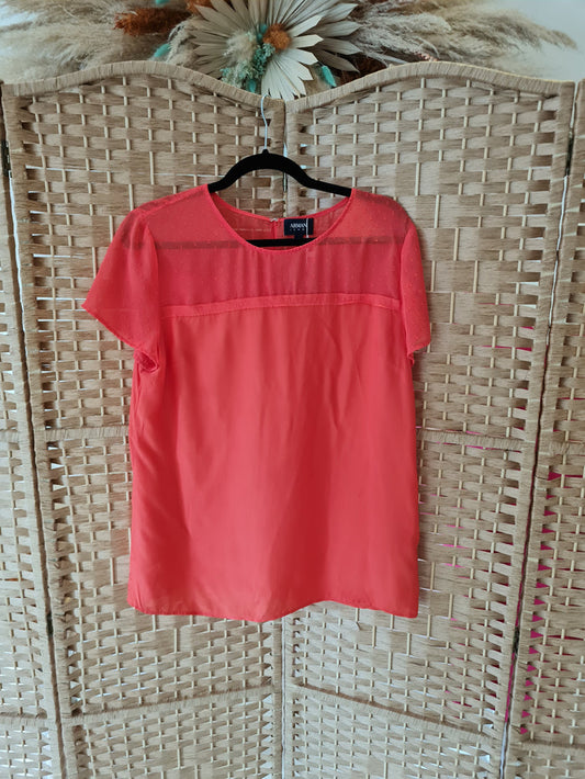 Armani Jeans Coral Top M