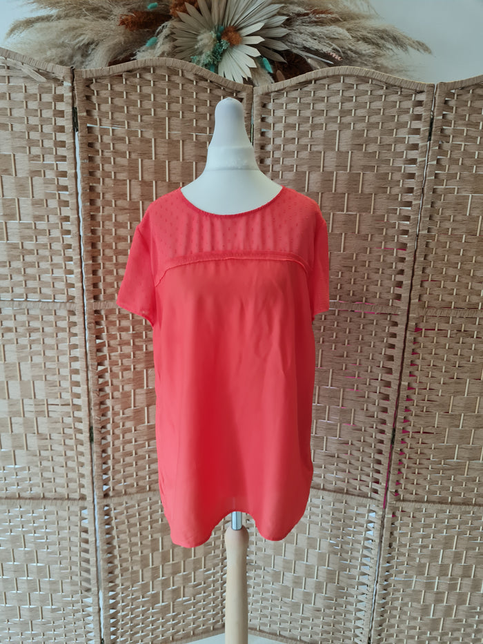 Armani Jeans Coral Top M