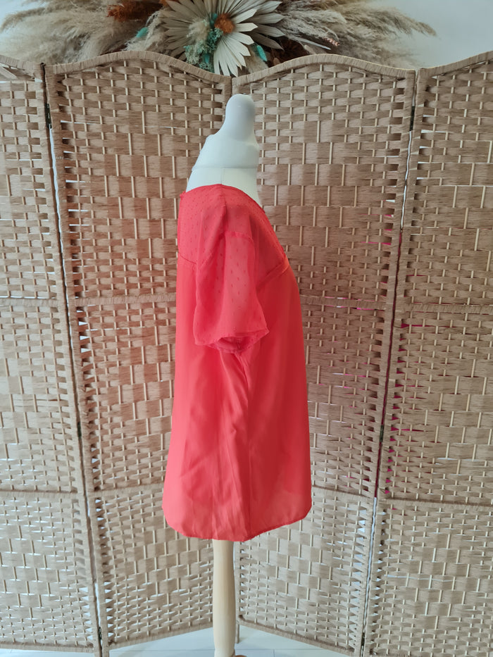 Armani Jeans Coral Top M