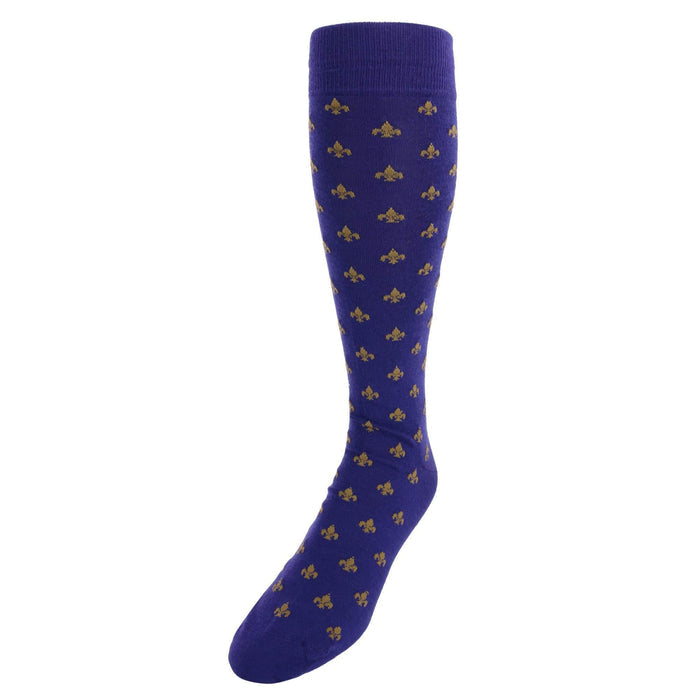 Purple and Gold Fleur di Lis