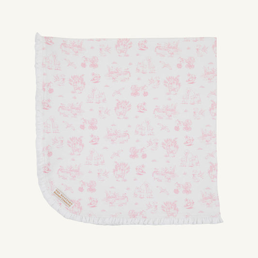 Baby Buggy Blanket - Sir Propers Sweet Arrival (Hamptons Hot Pink)