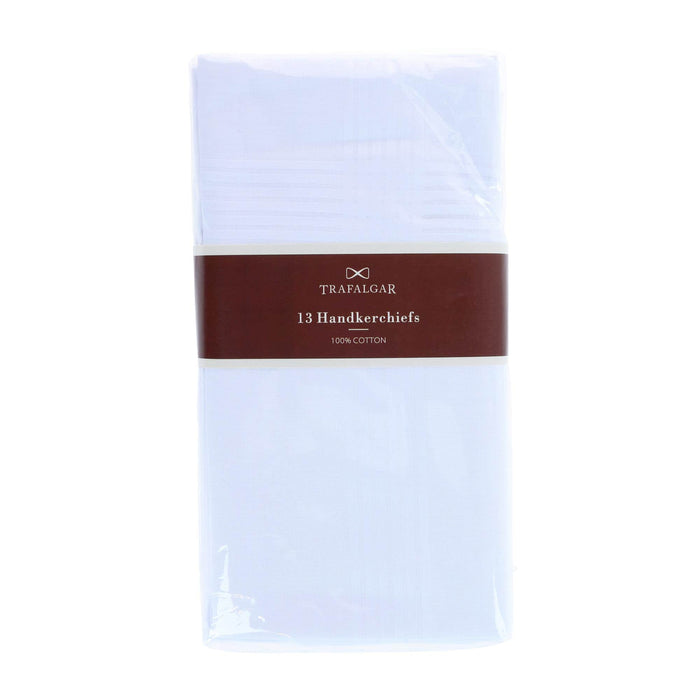 Baker's Dozen Cotton Handkerchiefs White 16 x 16 (13 Pack)