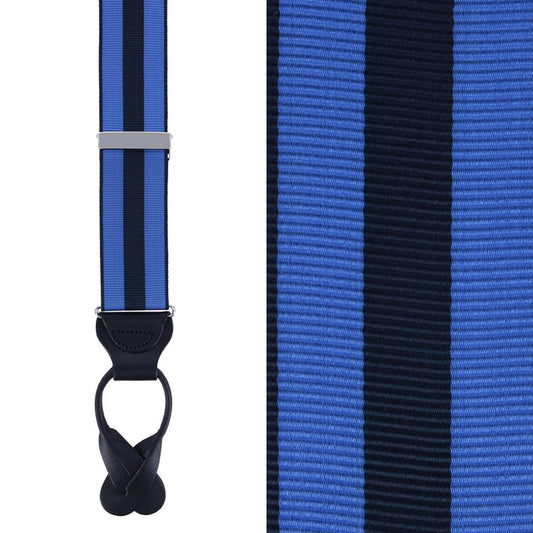 Balint 38MM Striped Non Stretch Grosgrain Button End Braces