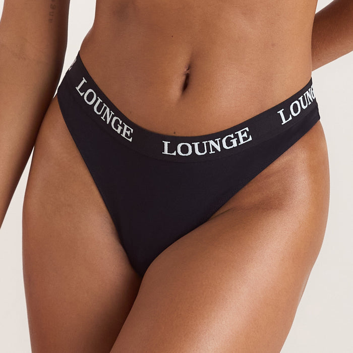 Bamboo Nurture Thong - Black