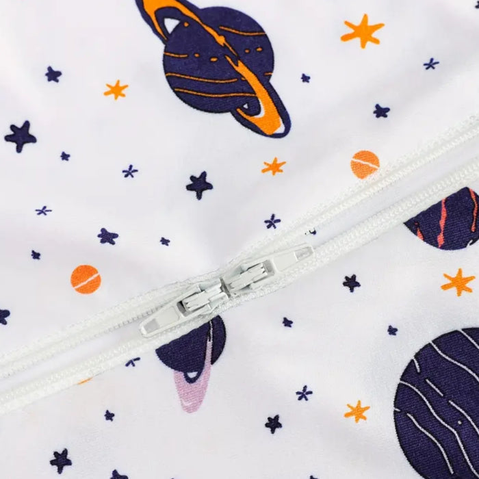 Bamboo Outer Space Sleeper – Soft Baby Pajamas with Fun Space Print image 3