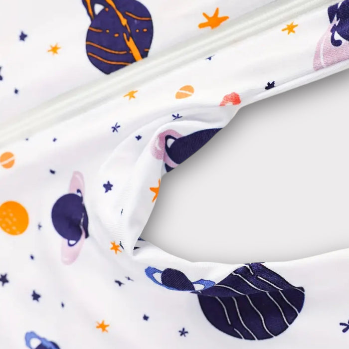 Bamboo Outer Space Sleeper – Soft Baby Pajamas with Fun Space Print image 5