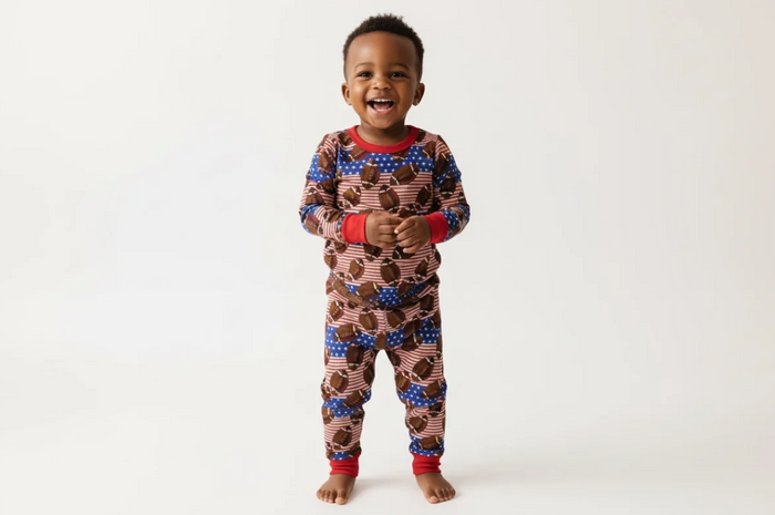 Bamboo Viscose Football Flag Two Piece Set image 0