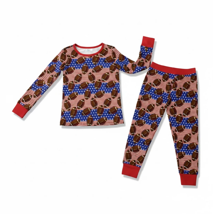 Bamboo Viscose Football Flag Two Piece Set image 1