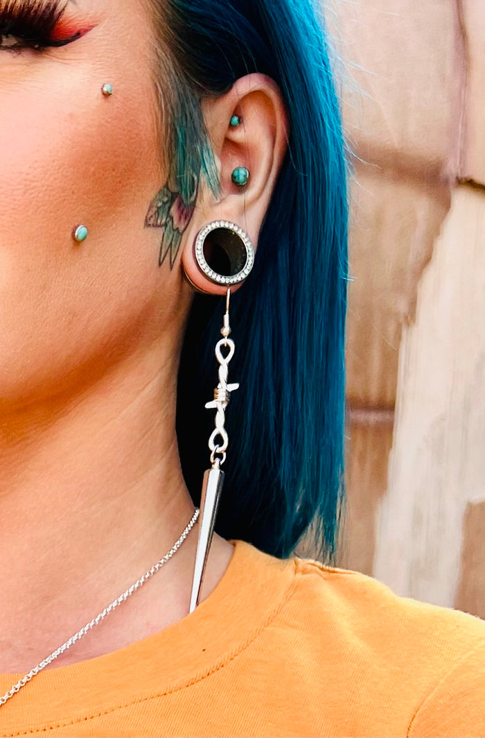 Barbwire Dangle Earrings Look More Styles