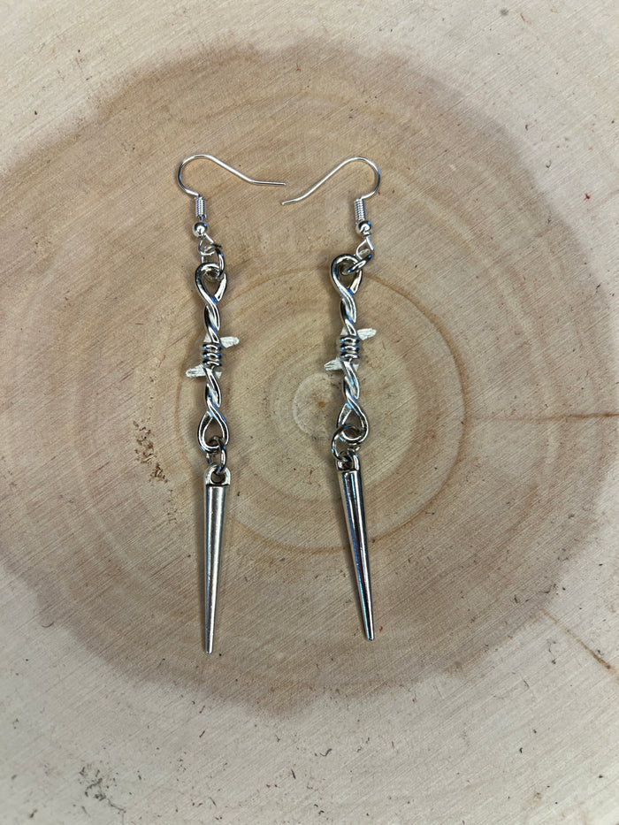 Barbwire Dangle Earrings Look More Styles