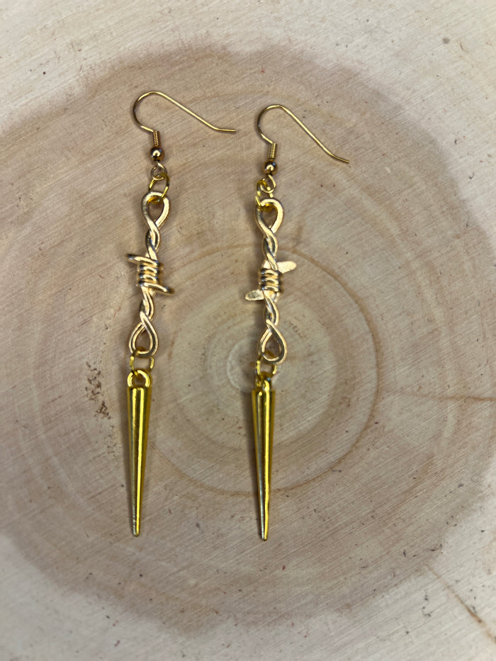 Barbwire Dangle Earrings Look More Styles