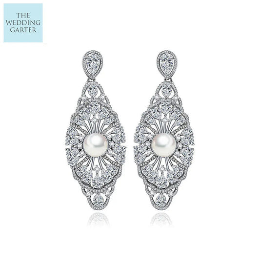 dangle pearl earrings online