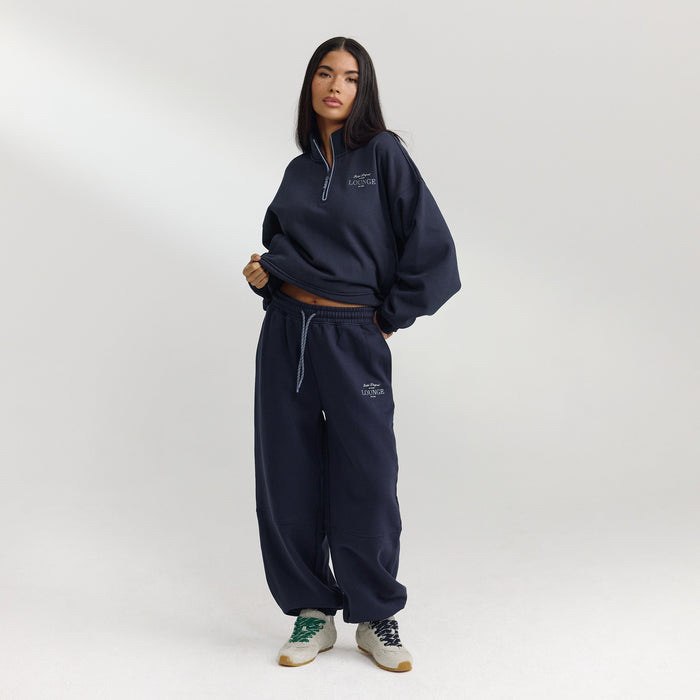 Barrel Leg Joggers - Dark Blue