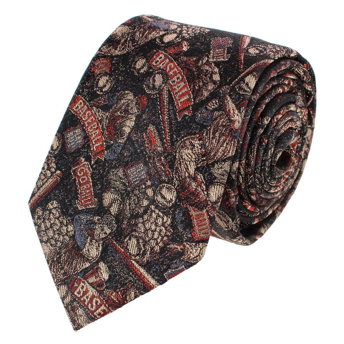 Batter Up Baseball Silk Novelty Necktie