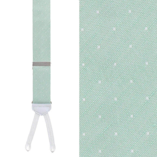 Big & Tall Churchill Chambray Polka Dot Linen Blend Formal Braces