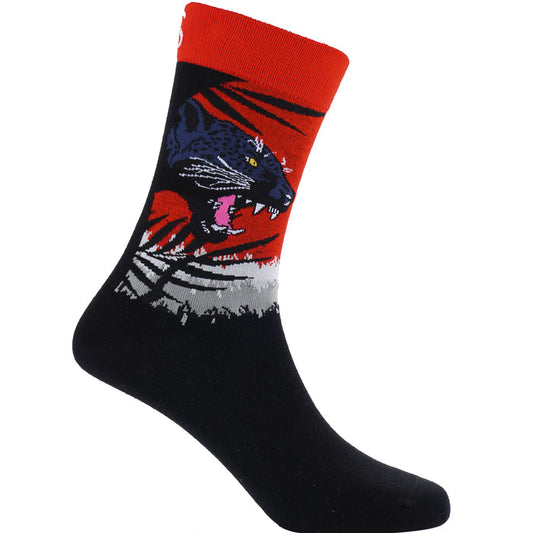 Black Leopard Bamboo Socks