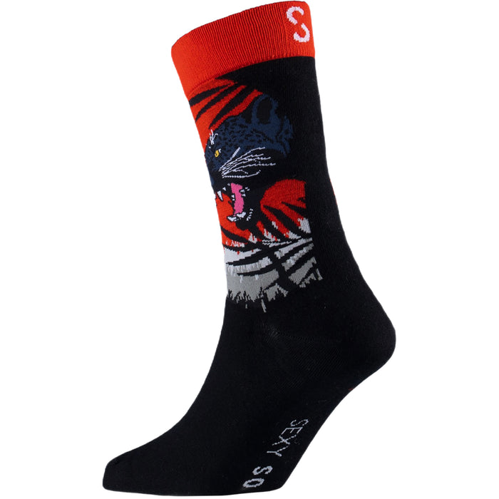 Black Leopard Bamboo Socks