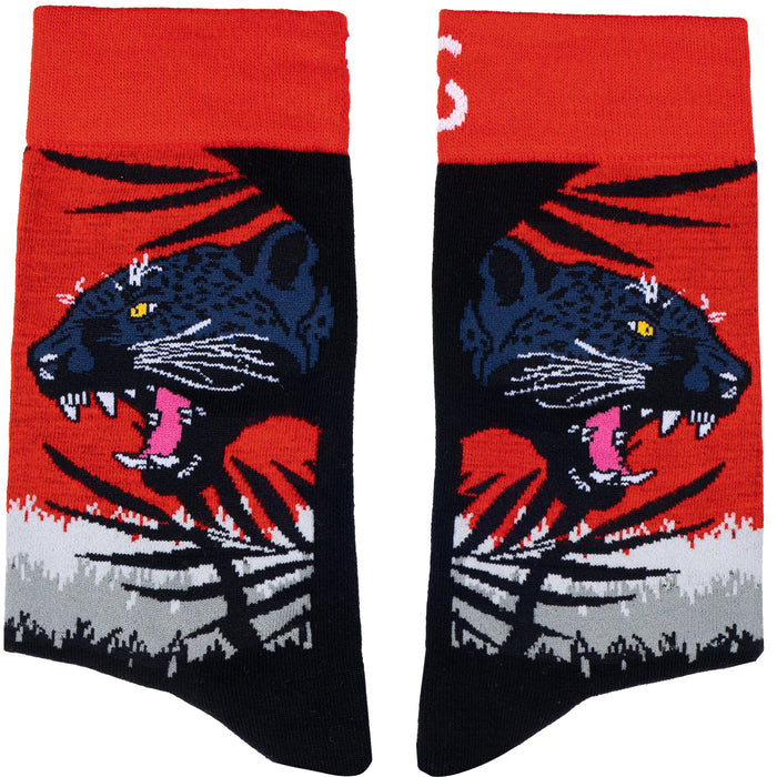 Black Leopard Bamboo Socks