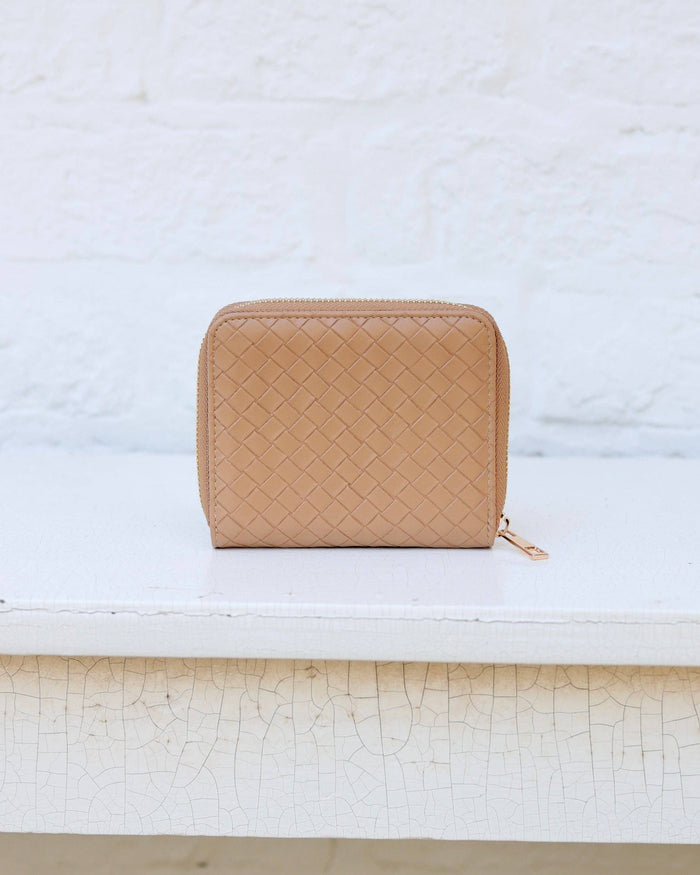 Blakely Wallet - Woven Tan