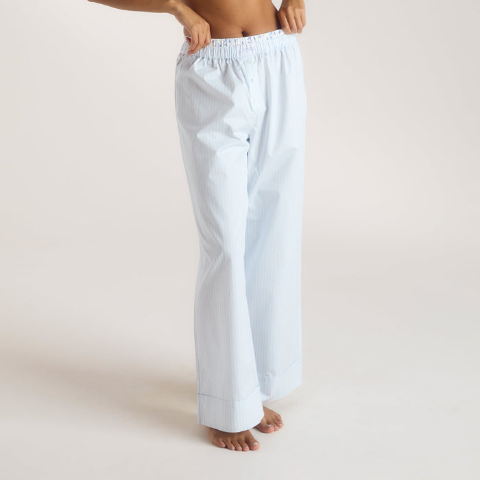 Bloom & Stripe Pyjama Bottoms - Blue