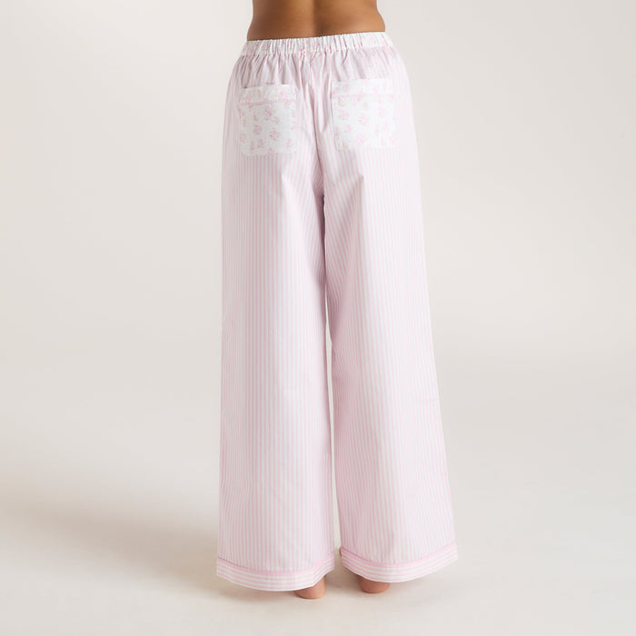 Bloom & Stripe Pyjama Bottoms - Pink