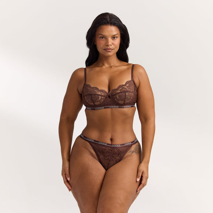 Blossom Balcony Bra  - Brunette