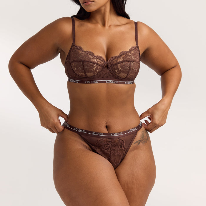 Blossom Balcony Bra  - Brunette
