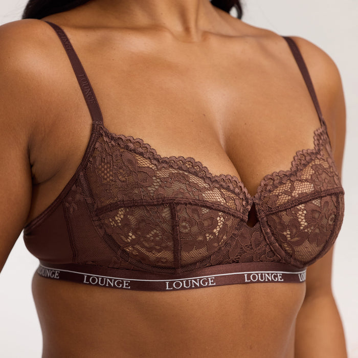 Blossom Balcony Bra  - Brunette