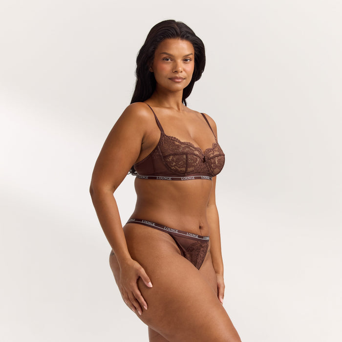Blossom Balcony Bra  - Brunette