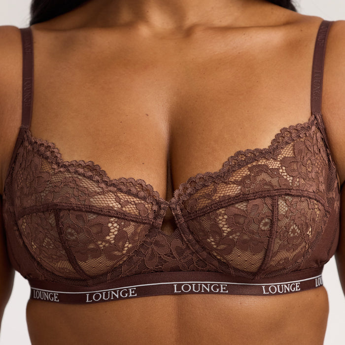 Blossom Balcony Bra  - Brunette
