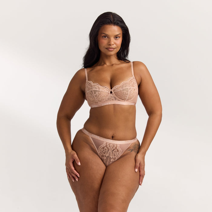Blossom Balcony Bra  - Dusty Rose