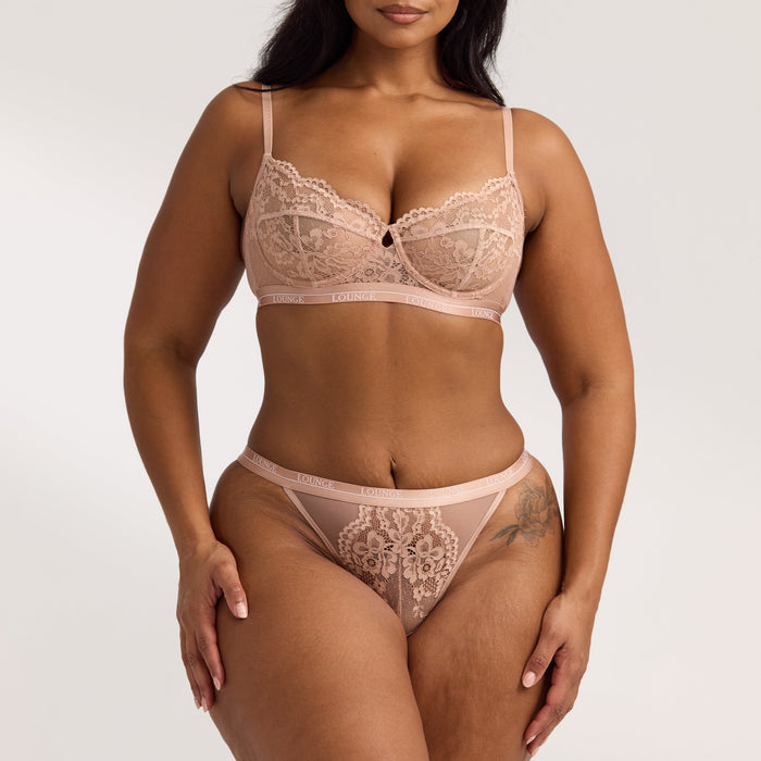 Blossom Balcony Bra  - Dusty Rose