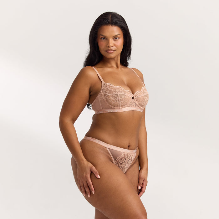 Blossom Balcony Bra  - Dusty Rose