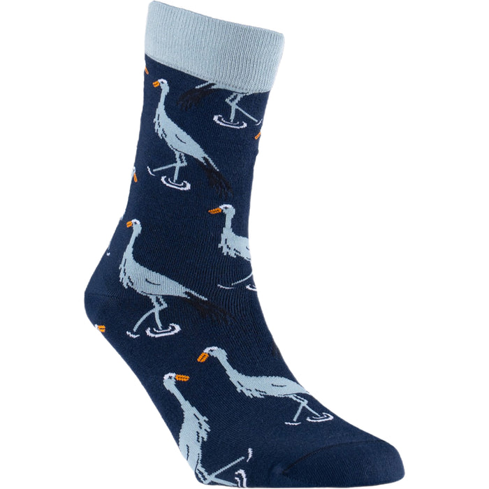 Blue Crane Bamboo Socks
