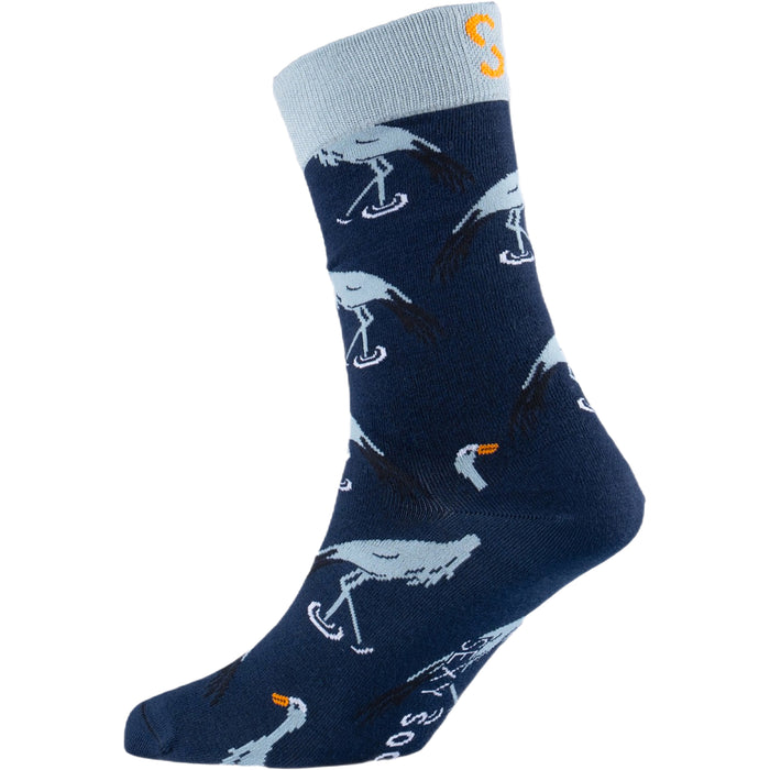 Blue Crane Bamboo Socks