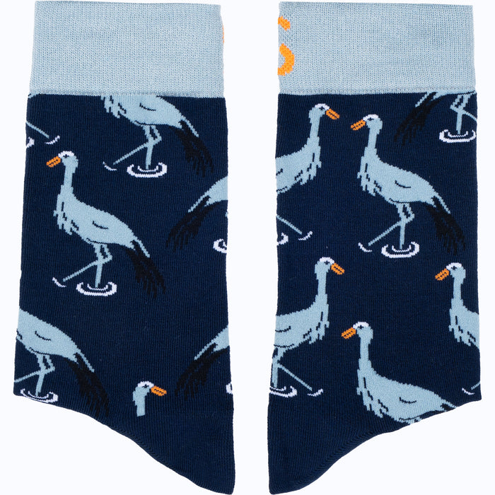 Blue Crane Bamboo Socks