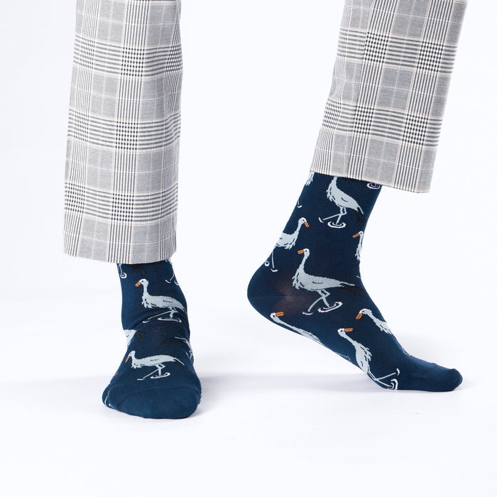 Blue Crane Bamboo Socks