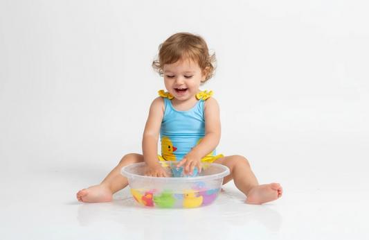 Blue Duck Swimsuit for Girls image 0