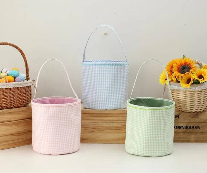 Blue RicRac Easter Basket